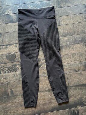 GapFit Moto Inspired Flocked Velvet Leggings